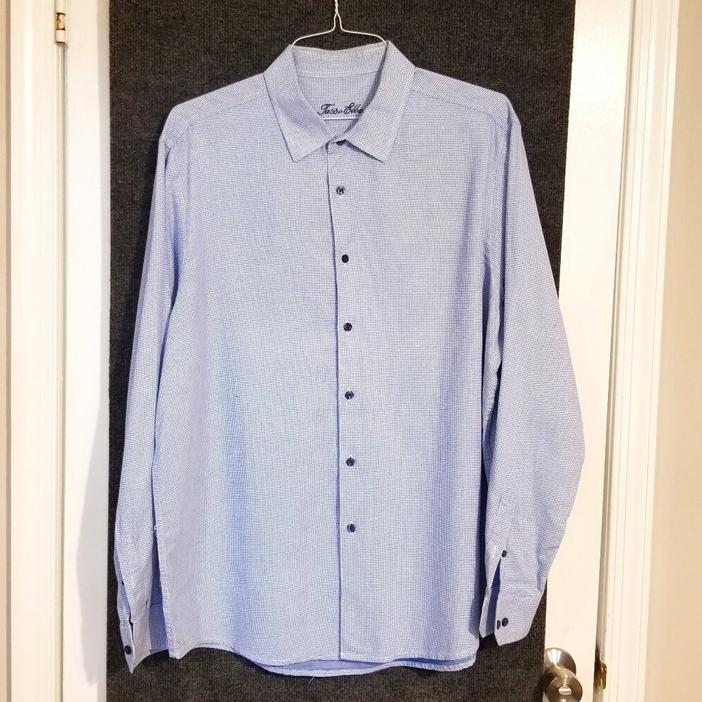 Men's Tasso Elba Button-Down LS Shirt size XL